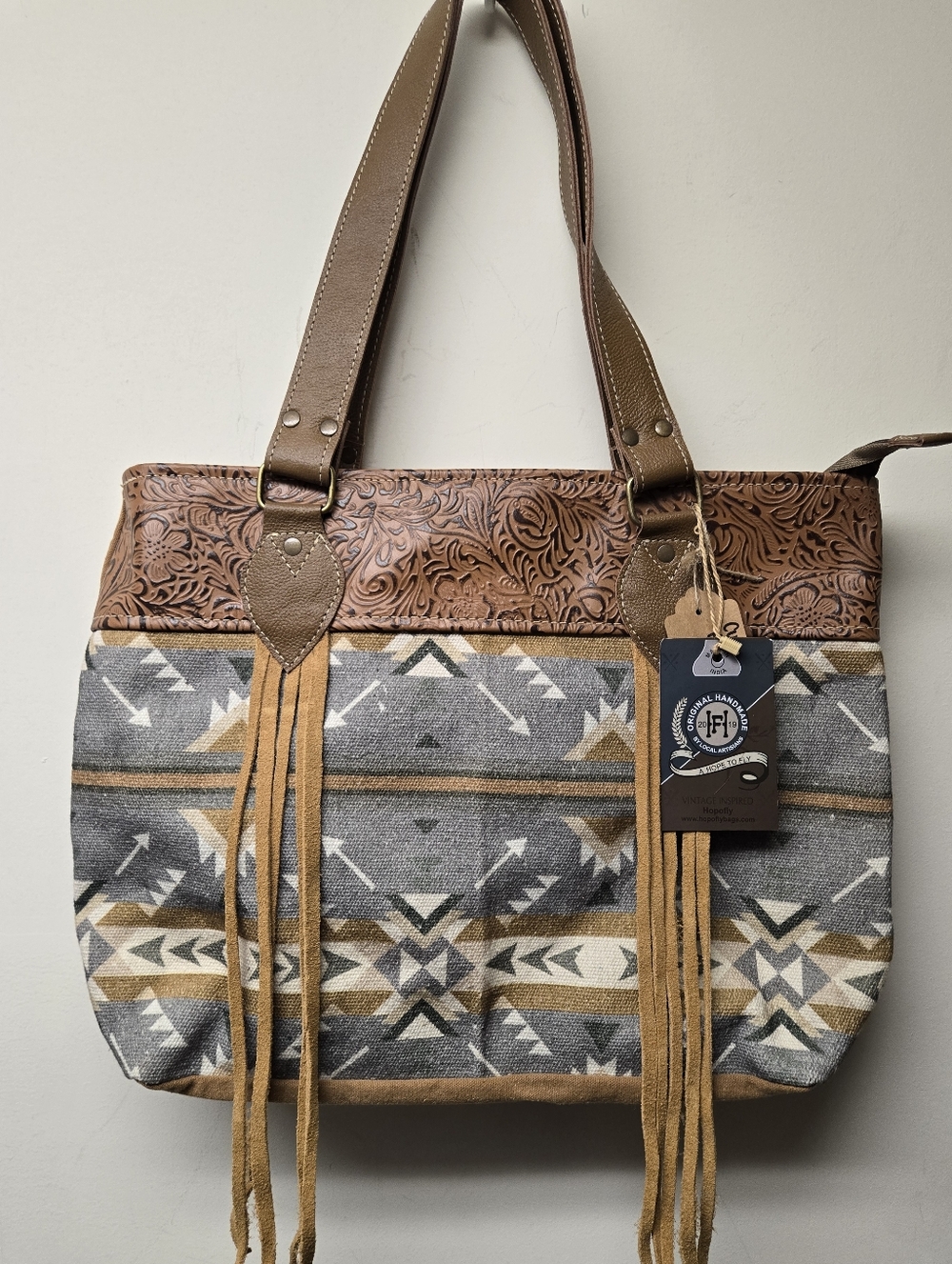 NWT Handmade Shoulder Bag - Thick Canvas